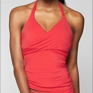 ATHLETA: BRA CUP WRAP TANKINI SWIM TOP 36 B/C T